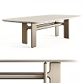 Modern Minimalist Wooden Desk With Sleek Rectangular Top And Sturdy Black Legs