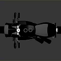 Modern Heron Motorcycle With Black And Gray Sleek Body Leather Seat And Headlights