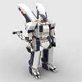 LEGO Toy Blocks Fighting Robot Gundam Mech Warrior Transformers 3d model