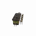 Elegant Luxury Marble Top Bar Counter With Matching Comfortable Bar Stools And Tasteful Wine Decoration