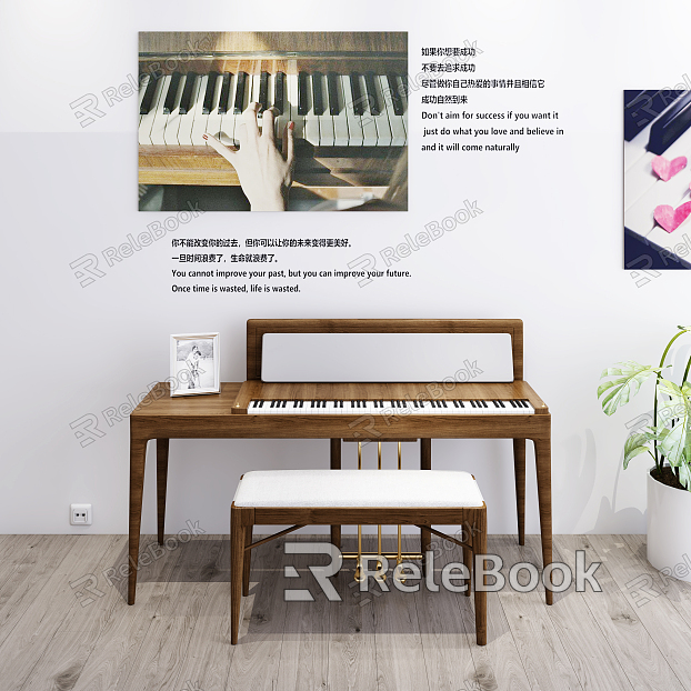 Modern electronic organ wooden electronic organ model