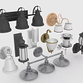 Diverse Style Wall Lamps Featuring Modern Vintage Designs Black White Gold Colors And Decorative Shades For Home