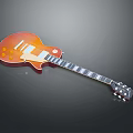 Glossy Amber Sunburst Electric Guitar With Mahogany Neck And Steel Strings