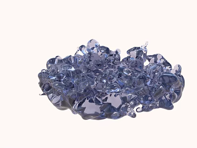 Heterosexual water glass modeling decoration 3d model