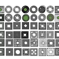 Modern Tree Pool Tree Grate Planting Pool Cover Rainwater Grate Tree Pool Cover Tree Pit Guard Tree Pool Mouth 3d model