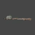 Ancient Ruin Architectural Components 3D Model Featuring Stone Structures Square Platforms Long Walls Arch Shapes 3d model