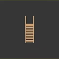 Wooden Staircase Model With Straight Design And Wooden Handrails And Steps