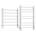 White Electric Towel Racks With Multiple Bars For Bathroom Use