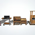 Outdoor Cooking Equipment Series With Portable Grill Brick Oven And Covered Kitchen