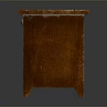 Single Drawer Wooden Dining Table With Patterned Tabletop And Open Lower Shelf