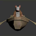 Mouse Wizard Mouse Warlock Cartoon Mouse Animation Mouse Animation Mouse Cartoon Character Cartoon Animal 3d model