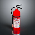 Red Household Fire Extinguisher For Home Safety And Emergency Use