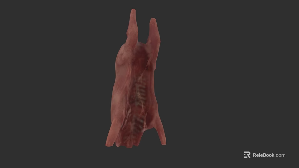 3D Rendered Pink Biological Structure With Irregular Protrusions And Textured Surface 3d model 