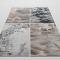 Stylish Square Rugs With Four Unique Abstract And Textured Patterns For Home Decor