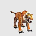 Tech Exhibition Hall Featuring Lifelike 3D Tiger Model For Interactive