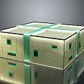 Modern Commercial Complex With Glass Facade And Stone Walls And Contemporary Lighting Design