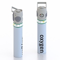 Medical oxygen cylinder oxygen tank 3d model