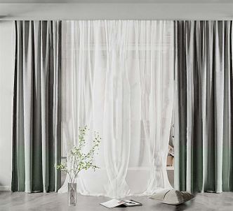 Modern Curtains 3d model