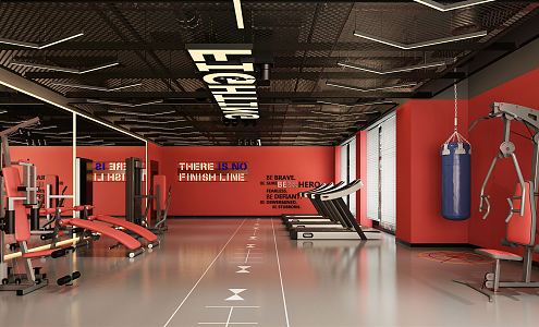 INDUSTRIAL LOFT GYM 3d model