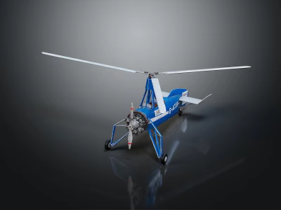 modern helicopter 3d model