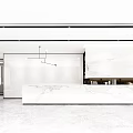 Modern front desk office front desk company front desk reception desk reception desk lobby reception area front desk background wall 3d model