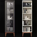 Modern Luxury Glass Display Chest Of Drawers for Storing Books Teaware And Home Decorations
