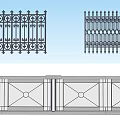 Ornate Iron Fence Designs With Decorative Patterns And Geometric Shapes