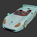 Shiny Silver Sports Car Featuring Sleek Aerodynamic Design Rear Spoiler and Modern Exterior