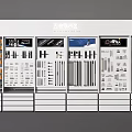 Organized Hardware Display Shelves with Tools Fittings Screws and Fasteners in Showroom