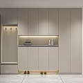 Modern Minimalist Shoe Cabinet With Lighting Open Shelf Bench And Storage Design