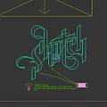 Artistic Neon Lamp With Stitch Font Design LED Lights USB Port And Energy Efficiency