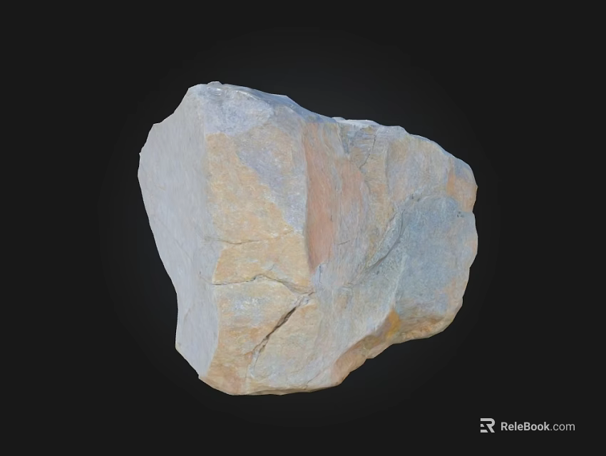 Natural Stone And Wood Material With Textured Surface For Decorative Use 3d model 