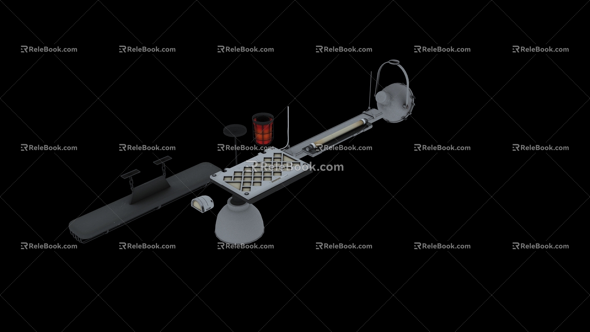 Sci-fi technology equipment 3d model