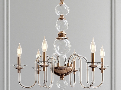 blown glass chandelier model