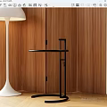 Modern side metal side corner round side 3d model