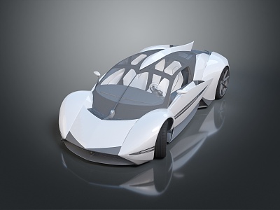 Modern sports car Racing Sci-Fi Racing Future Racing Concept Racing 3d model