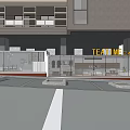 Container Building Container Cafe Container Device 3d model
