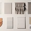 Various Styles Of Window Blinds Including Vertical Horizontal And Fabric Designs In White Beige Brown