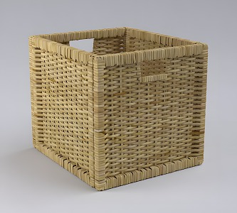 Modern Storage Basket Bamboo Basket 3d model