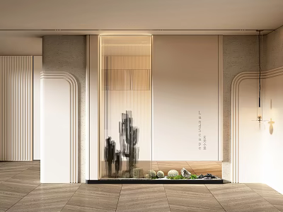 Modern Entrance Small Landscape Indoor Landscape 3d model