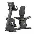 Black Exercise Bike With Comfortable Seat Adjustable Handlebars And Digital Display Screen