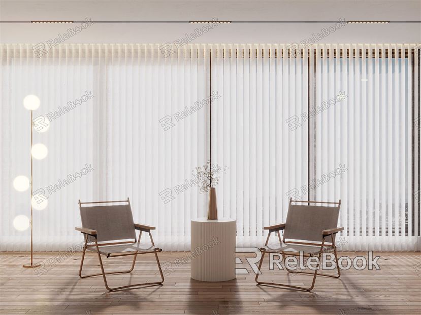 Modern leisure table and chair combination dream curtain model