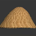 Handwoven Straw Conical Hat With Natural Texture And Traditional Craftsmanship