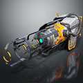 Modern Sci-Fi Cannon Pulse Cannon Sci-Fi Cannon Pulse Cannon 3d model