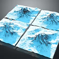 Garden Landscape Design Featuring Four Areas Blue Water And Rocky Terrain Elements