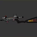 Crossbow Mechanical Crossbow Shift Bow and Arrow Shoot Far Equipment Weapons High-tech Crossbow 3d model