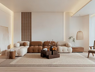 Silent Wind Living Room 3d model