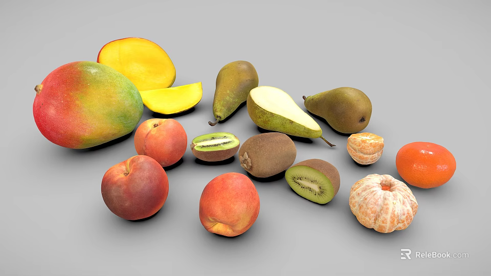 Diverse Animal Collection Featuring Lion Tiger Elephant Monkey And Rabbit 3d model