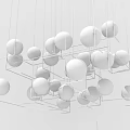 Modern chandelier 3d model