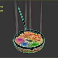 Fried Egg Fried Egg Game Item 3d model